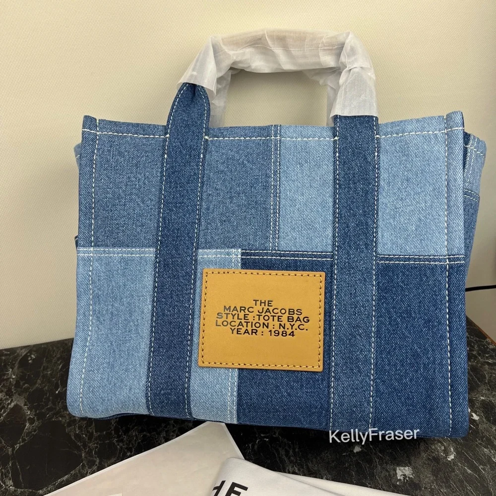 NWT MARC JACOBS THE JACQUARD MEDIUM TOTE BAG - Picture 5 of 15